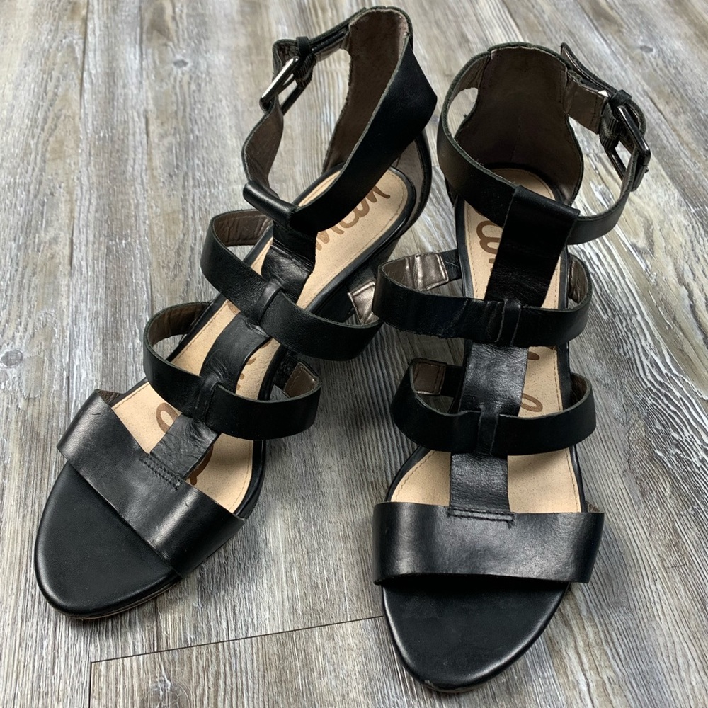 Sam Edelman Sabrina Gladiator Wedge Sandals SZ 9.5